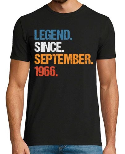 Camiseta leyenda desde septiembre de 1966 cumple - latostadora.com - Modalova