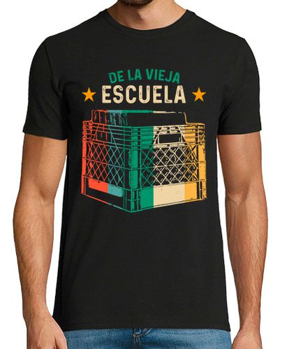 Camiseta De La Vieja Escuela Caja Discos de Vinilo Música Deejay Retro 80s laTostadora - latostadora.com - Modalova