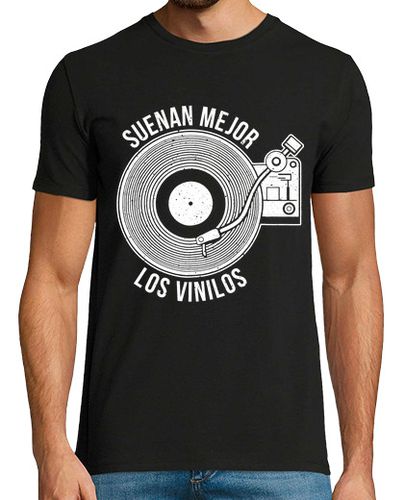 Camiseta Suenan Mejor los Discos de Vinilo Tocadiscos Vinilos Música Deejay laTostadora - latostadora.com - Modalova