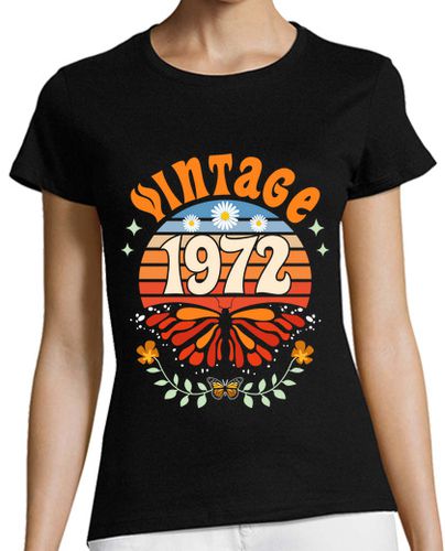Camiseta mujer Vintage 1972 Mujer 50 Años Cumpleaños - latostadora.com - Modalova