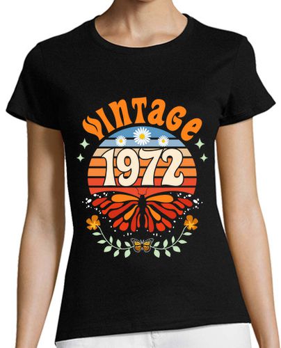 Camiseta mujer Vintage 1972 Mujer 50 Años Cumpleaños laTostadora - latostadora.com - Modalova