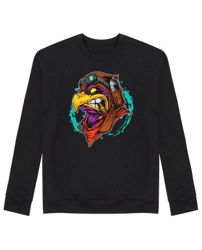 Sudadera Sin Capucha Unisex Biker eagle laTostadora - latostadora.com - Modalova