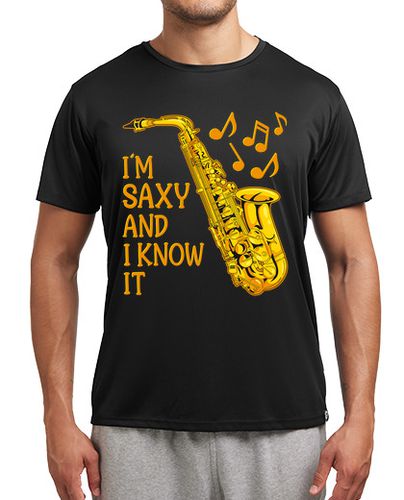 Camiseta deportiva Saxofón I Am Saxy Música Orquesta Músico De Jazz laTostadora - latostadora.com - Modalova