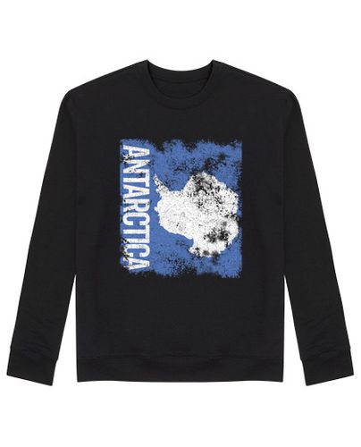 Sudadera Sin Capucha Unisex bandera de la antártida angustiada laTostadora - latostadora.com - Modalova