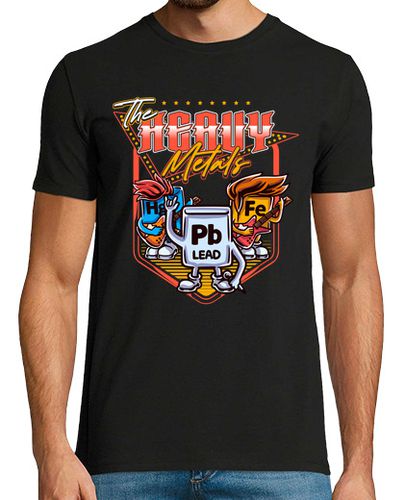Camiseta The Heavy Metal Símbolos Tabla Periódica Química Grupos Rock Ciencia - latostadora.com - Modalova