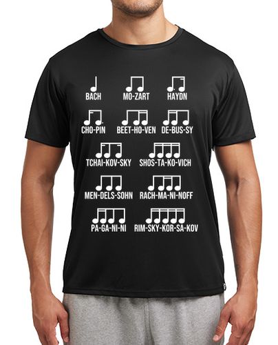 Camiseta Hombre Deportiva Compositores Música Clásica Orquesta Regalo Músico Retro laTostadora - latostadora.com - Modalova