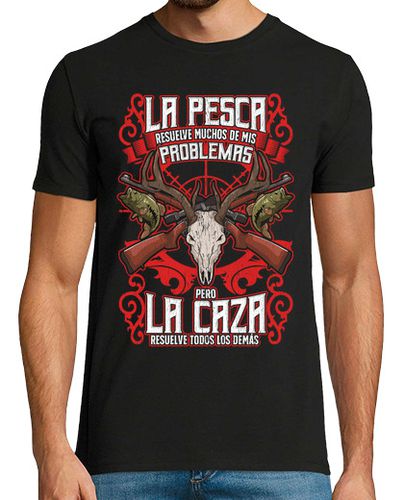 Camiseta De Caza Y Pesca Pescador Cazador Deporte Divertida - latostadora.com - Modalova