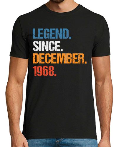 Camiseta Hombre Manga Corta leyenda desde diciembre de 1968 cumplea laTostadora - latostadora.com - Modalova