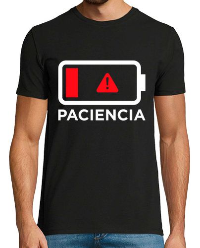 Camiseta Hombre Manga Corta Cargando Paciencia Batería Baja Divertida Regalo Día Del Padre laTostadora - latostadora.com - Modalova