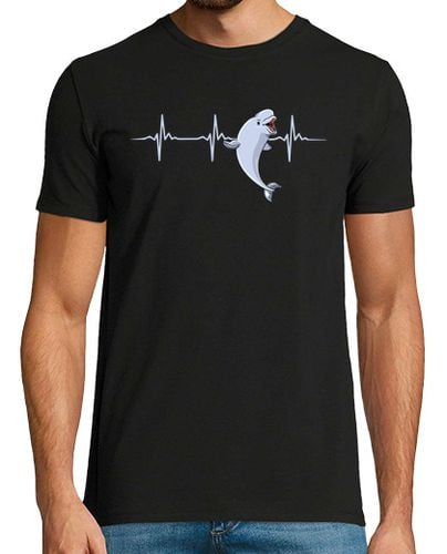 Camiseta Hombre Manga Corta latido del corazón de la ballena beluga laTostadora - latostadora.com - Modalova