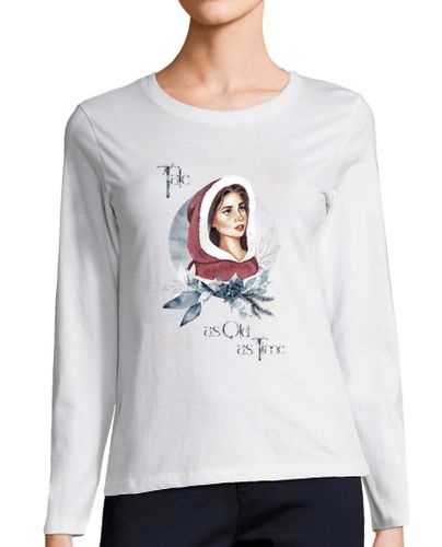 Camiseta mujer Camiseta de mujer manga larga Bella Disney acuarela laTostadora - latostadora.com - Modalova