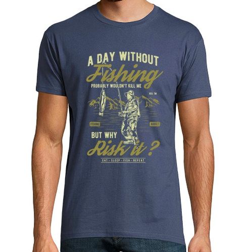 Camiseta Hombre Manga Corta A Day without Fishing laTostadora - latostadora.com - Modalova