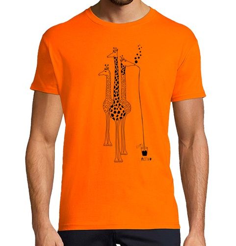 Camiseta Hombre Manga Corta Jirafas de Botellón laTostadora - latostadora.com - Modalova