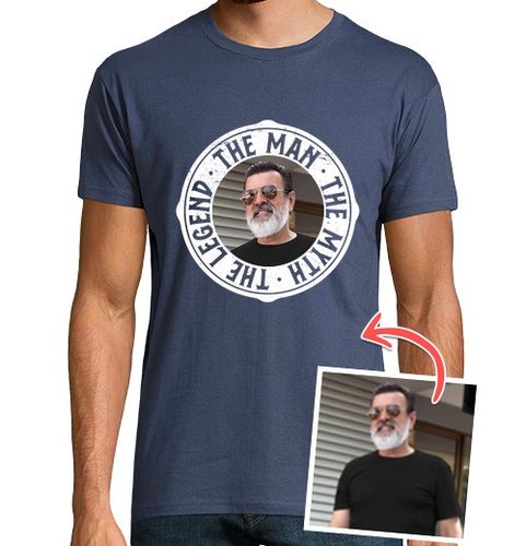 Camiseta Hombre Manga Corta camiseta the man the myth the legend regalo con foto regalos dia del padre con fotos laTostadora - latostadora.com - Modalova