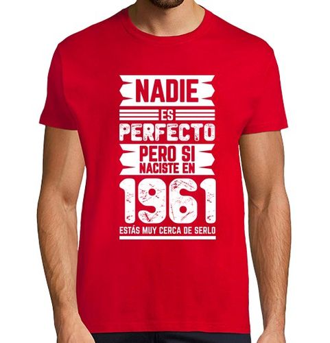 Camiseta Hombre Manga Corta Nadie Es Perfecto 1961 laTostadora - latostadora.com - Modalova