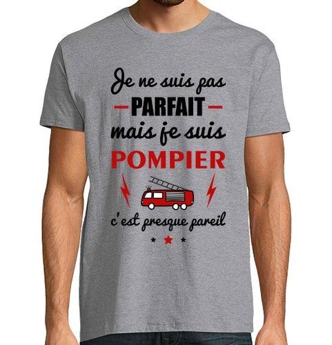 Camiseta Hombre Manga Corta no perfecto pero bombero laTostadora - latostadora.com - Modalova