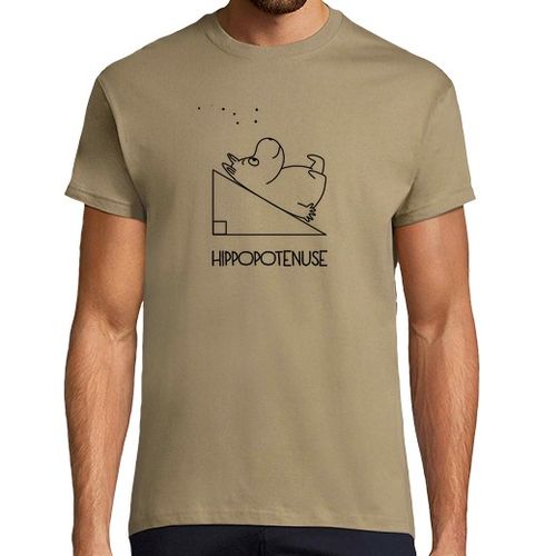 Camiseta Hombre Manga Corta Hippopotenuse - Camiseta hombre básica laTostadora - latostadora.com - Modalova