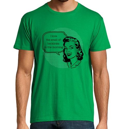 Camiseta Hombre Manga Corta I love the smell of backlinks in the morning laTostadora - latostadora.com - Modalova
