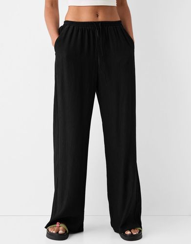 Pantalón Bámbula Cintura Goma Mujer L - Bershka - Modalova