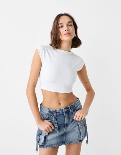 Falda Cargo Tiras Mujer 40 - Bershka - Modalova