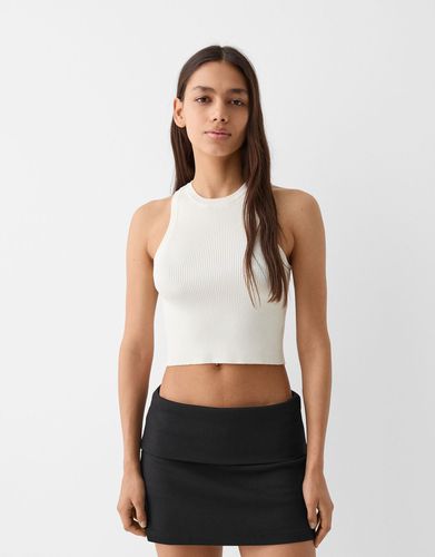 Falda Mini Cintura Vuelta Mujer 10-12 - Bershka - Modalova