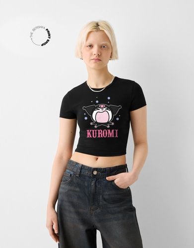 Camiseta Kuromi Manga Corta Mujer S - Bershka - Modalova