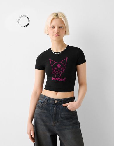 Camiseta Kuromi Manga Corta Mujer L - Bershka - Modalova