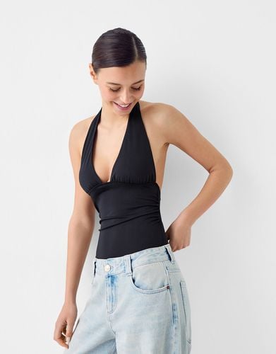 Bershka Body Halter Mujer L Negro - Bershka - Modalova