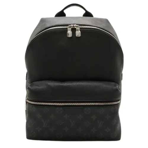 Pre-owned Discovery Monogram Eclipse Taiga Backpack - Louis Vuitton Vintage - Modalova