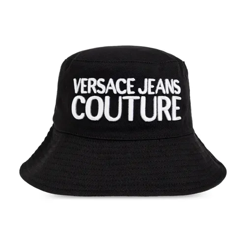 Hut mit gesticktem Logo - Versace Jeans Couture - Modalova