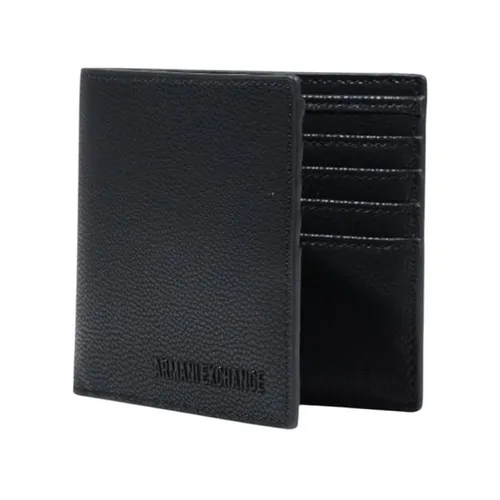 Leather Bifold Wallet - Armani Exchange - Modalova