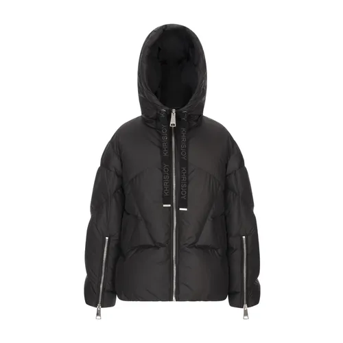 Black Down Feather Coats - Khrisjoy - Modalova