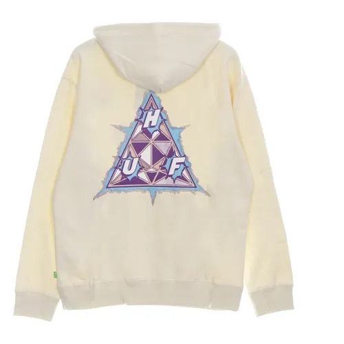 Off White Hoodie with Kangaroo Pocket - HUF - Modalova