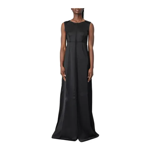 Elegant Maxi Dress with Zip Fastening - MM6 Maison Margiela - Modalova
