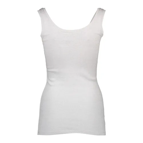 White Cotton Tank Top - Silvian Heach - Modalova