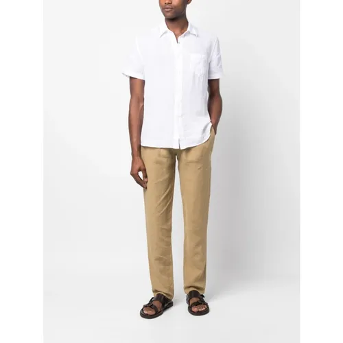Elasticated Linen Trousers - Boglioli - Modalova