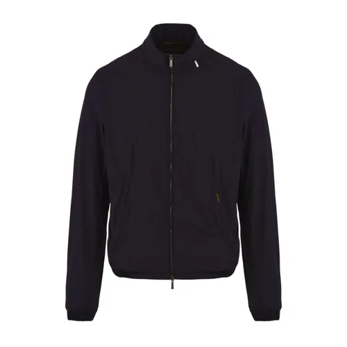 Blue Resin-Coated Bi-Elastic Coat - Moorer - Modalova