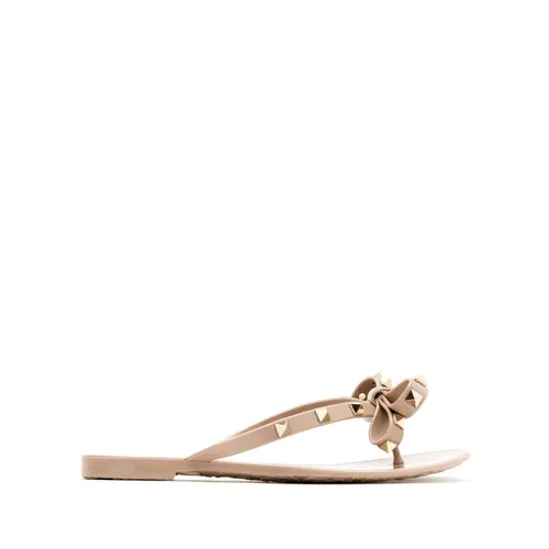 Powder Pink Rockstud Sandals - Valentino Garavani - Modalova