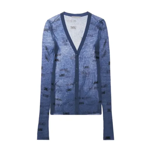 Blue Wool Cardigan - Helmut Lang - Modalova