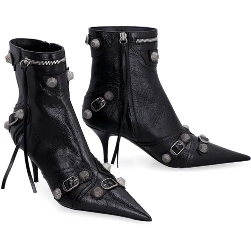 Studded Pointy Toe Ankle Boots - Balenciaga - Modalova