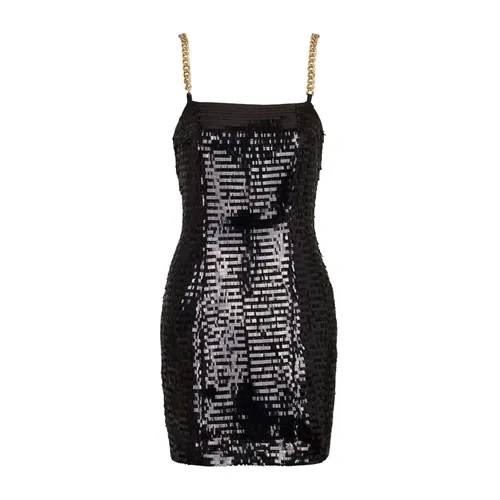Black Sequin Dress - Balmain - Modalova
