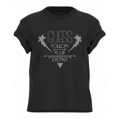 Guess - Tops > T-Shirts - Black - Guess - Modalova