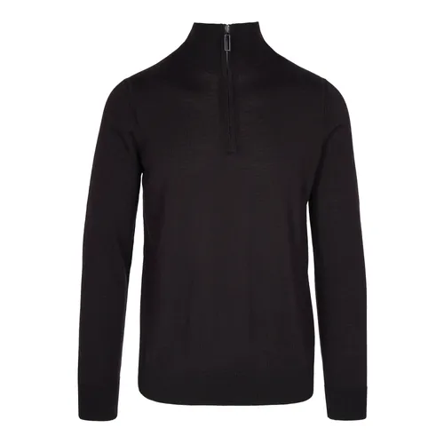 Brauner Wollpullover - Paolo Pecora - Modalova