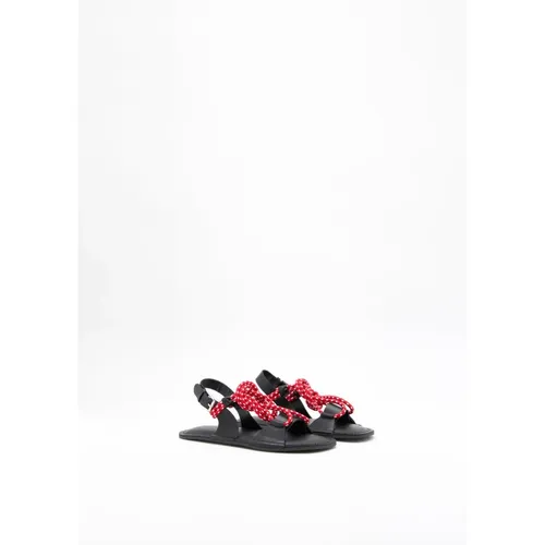Knotted Cord Leather Sandals - Plan C - Modalova