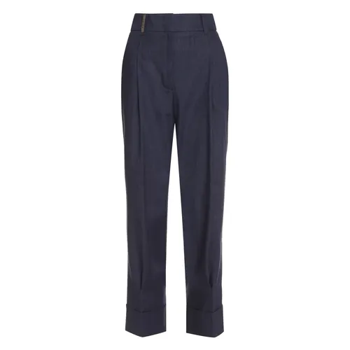 Trousers > Slim-fit Trousers - - Peserico - Modalova