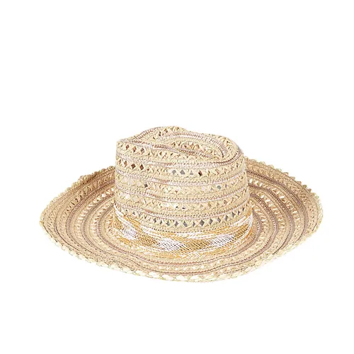 Raffia Sombrero Hut - Beige - Exquisite J - Modalova