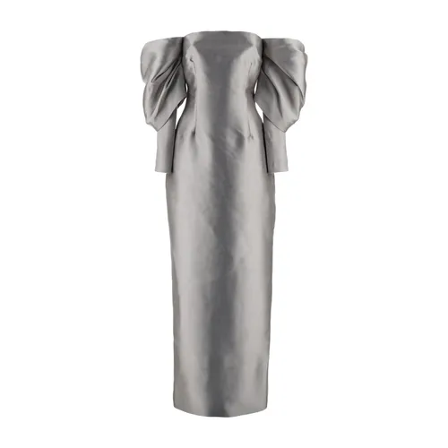 Schulterfreies langes Kleid mit Schlitz - Solace London - Modalova