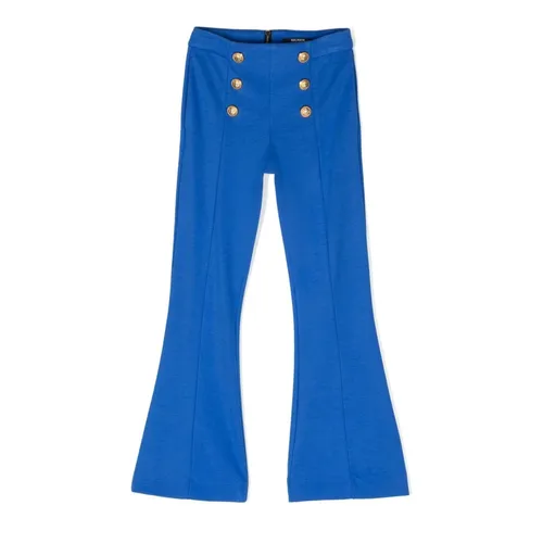 Button-Front Trousers - Balmain - Modalova