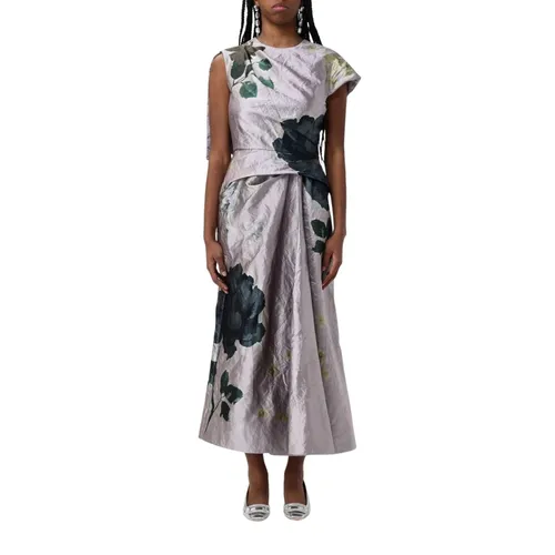 Floral A-Line Dress Elegant Statement - Erdem - Modalova