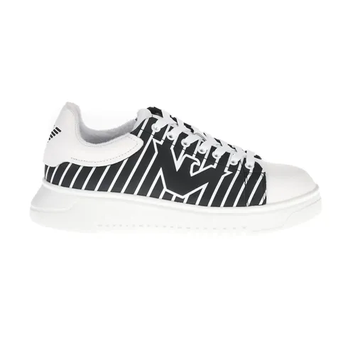 Leather Sneakers - Emporio Armani - Modalova